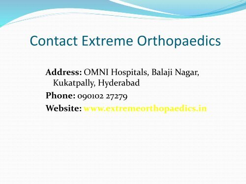 Extreme Orthopaedics