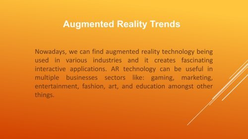 What is Augmented Reality (AR) and how is it Helping Business?