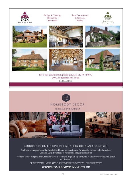 Wealden Times | WT204 | February 2019 | Wedding supplement inside