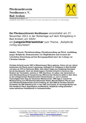 Pferdezuchtverein Nordhessen e. V. Bad Arolsen