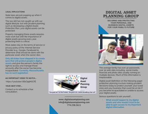 Digital Asset Planning Group Brochure v1.1