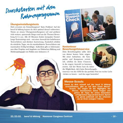 Der Messe-Guide zur beruf & bildung 2019 am 22./23. Februar im HCC Hannover