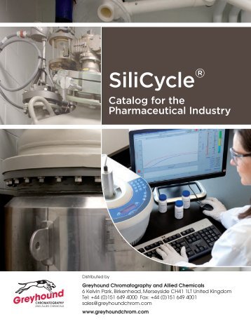 SiliCycle Catalogue Pharmaceutical Industry 