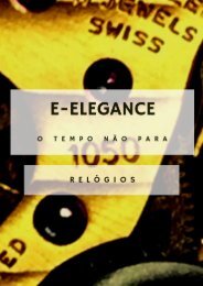 O relógio nunca ESTEVE fora do estilo masculino, andando sempre lado a lado com o homem. Basta um bom gosto na escolha e ele sempre será bem-vindo.