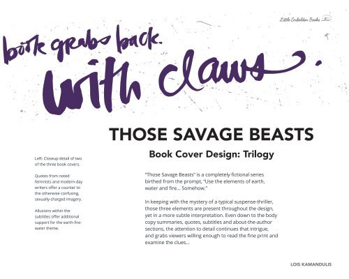 Those Savage Beasts (Portfolio: 3-Book Series & Branding Campaign)