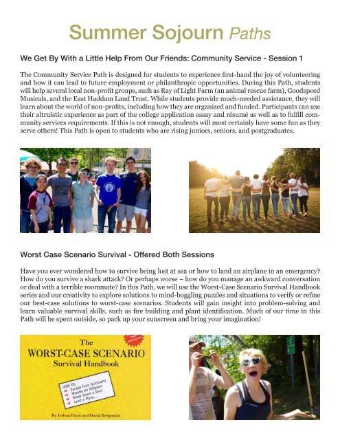 Electronic Version Summer Sojourn Brochure 