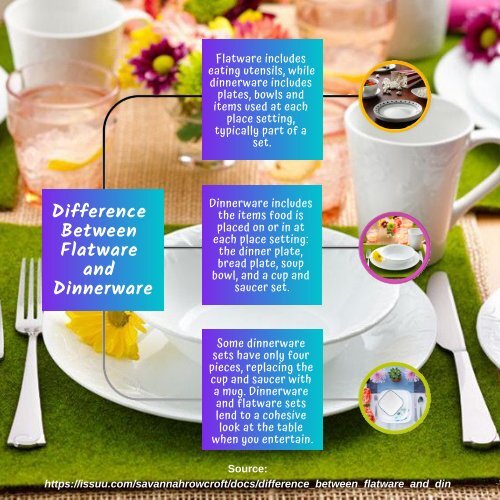 Difference Between Flatware and Dinnerware