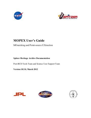 MOPEX User's Guide - IRSA