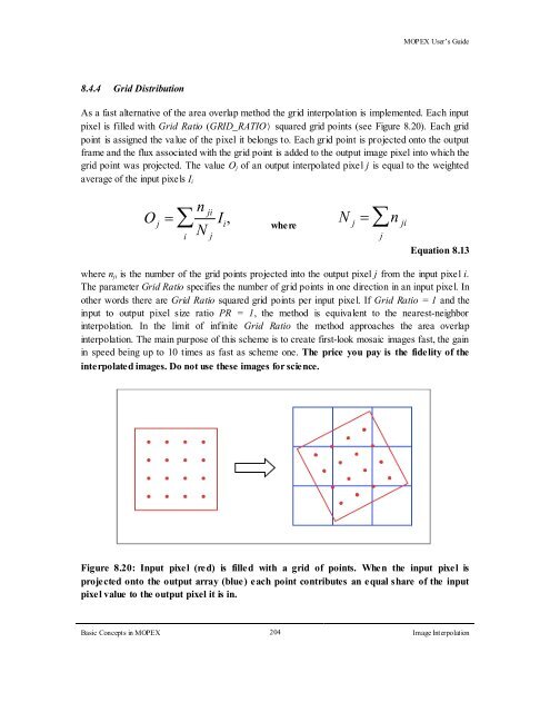 MOPEX User's Guide - IRSA