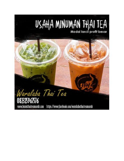 SUPER DISKON!! Call/No WA 0823-2583-7576, Franchise teh bubuk Thailand