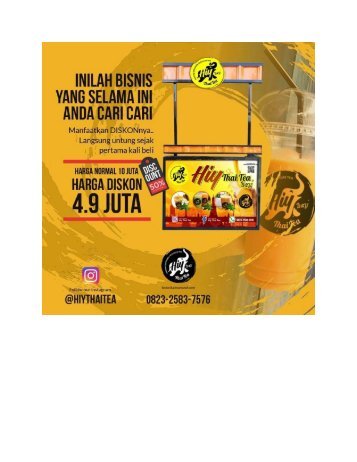 KEKINIAN!! Call/No WA 08232583757, Usaha Thai Tea Dum Dum