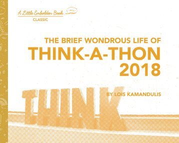 Think-A-Thon 2018 (Portfolio: Nonprofit Event Branding)
