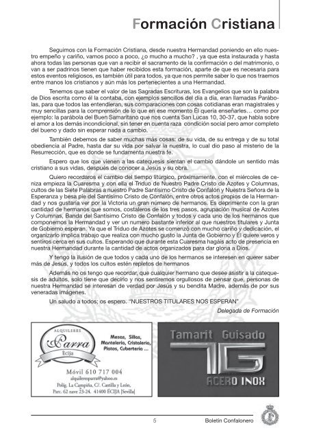 Boletín Confalonero 2013
