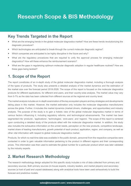 Molecular Diagnostics Market Research Report