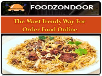 The Most Trendy Way For Order Food Online