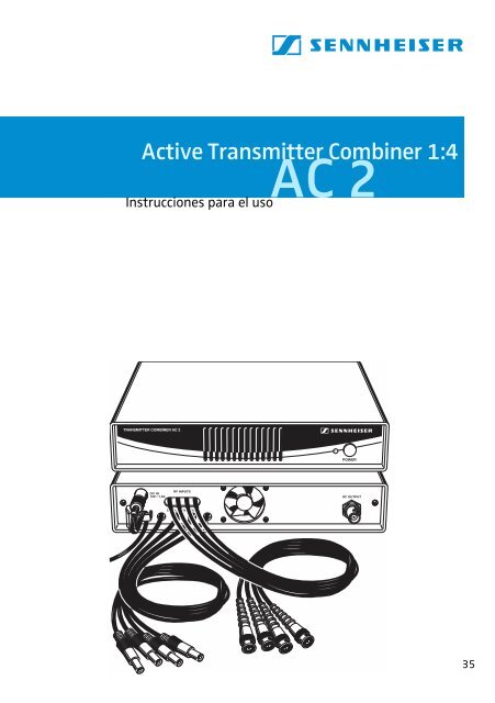 Active Transmitter Combiner 1:4 AC 2 - Sennheiser UK