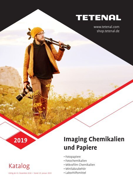 Imaging Chemikalien & Papiere Katalog