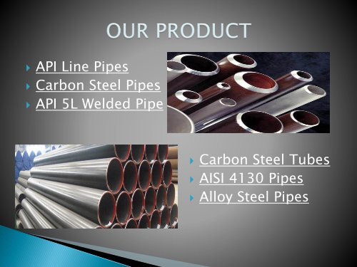 Exporters of Stainless Steel, Carbon Steel and High Nickel Alloys Pipes 