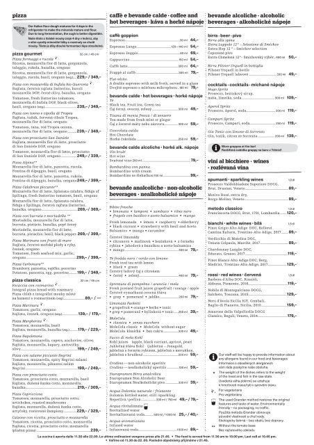 Skupinové menu, zima 2019