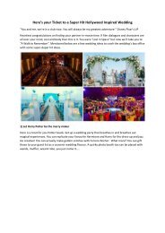 Here’s your Ticket to a Super Hit Hollywood InspiredWedding