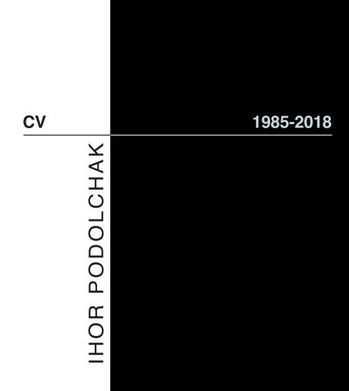 Ihor Podolchak CV. 2018