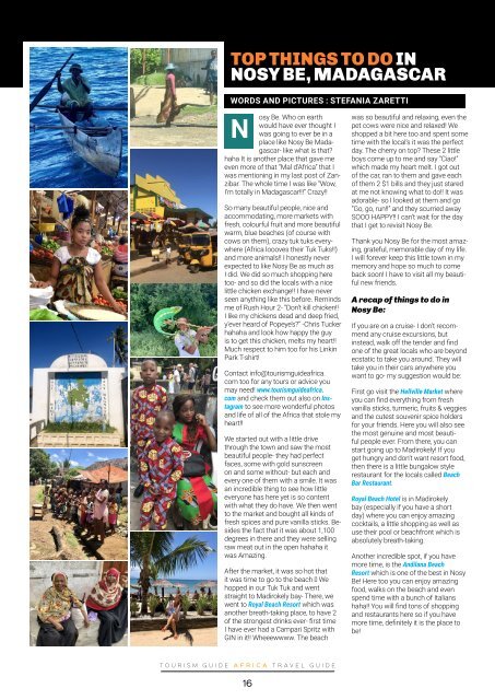 Tourism Guide Africa Travel Guide Jan - March 2019 edition 