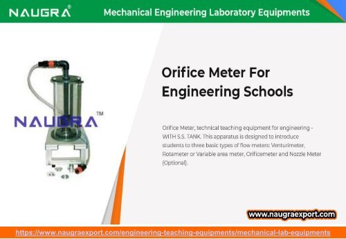 Mechanical Engineering Laboratory Equipments Manufacturers