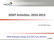 DDEP AcRviRes: 2010-‐2012 - LNHB