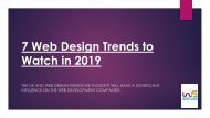 7 Web Design Trends to Watch in 2019