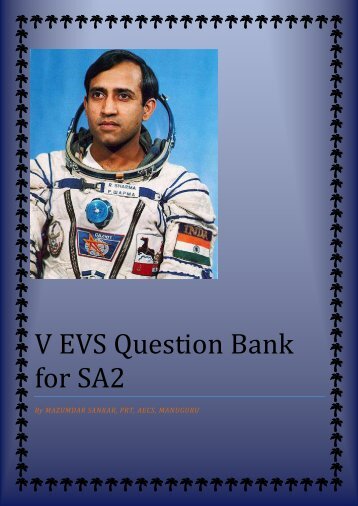 V EVS QUESTION BANK FOR SA2