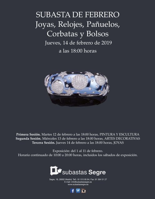 Subasta Joyas Febrero 2019