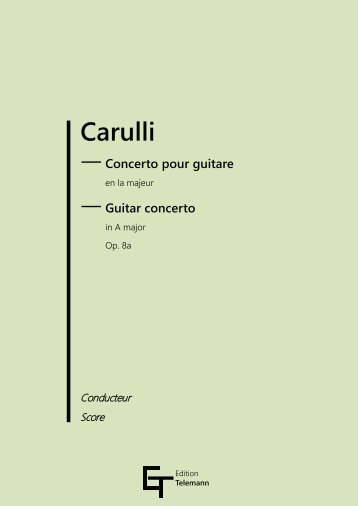 Carulli - Guitare Concerto - Op. 8a