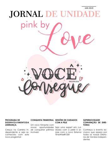 JORNAL PINK BY LOVE _janeiro