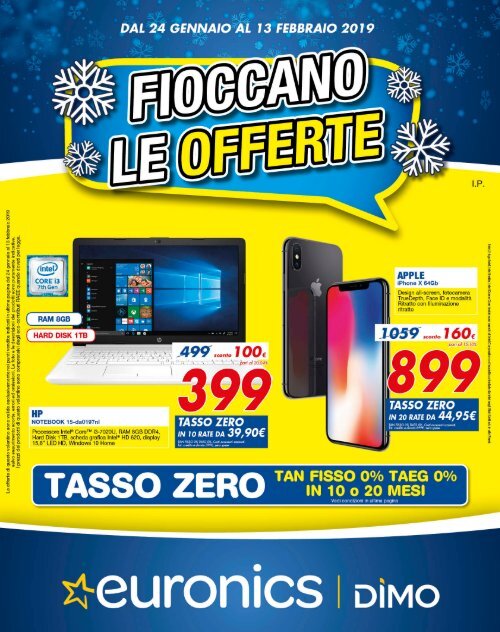 FIOCCANO LE OFFERTE - DAL 24 GENNAIO AL 13 FEBBRAIO 2019