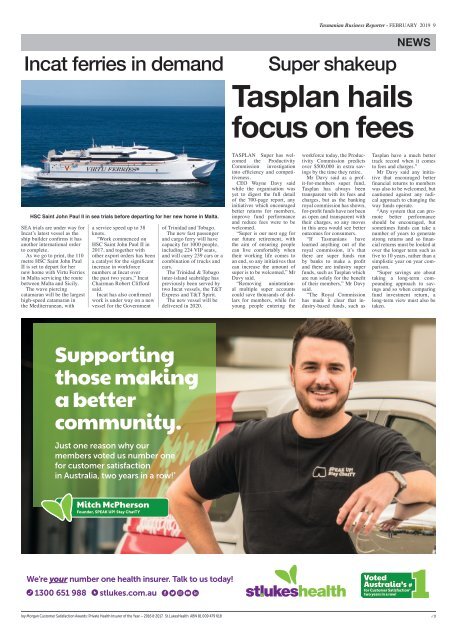 Tasmanian Business Reporter February 2019