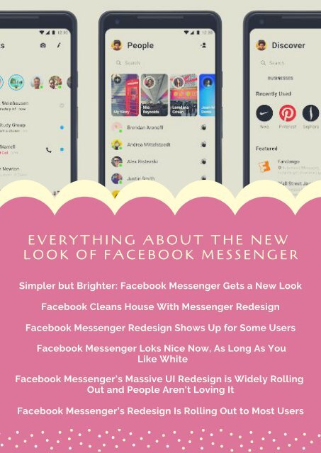 Everything About the New Look of Facebook Messenger