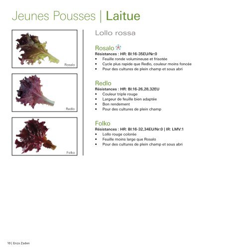 Brochure Jeunes Pousses 2019