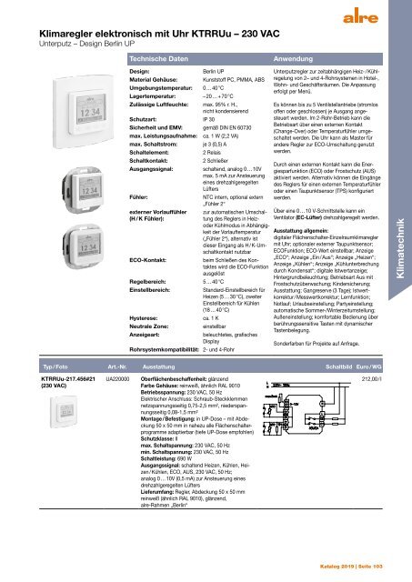 alre Katalog 2019