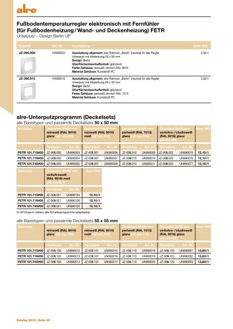 alre Katalog 2019