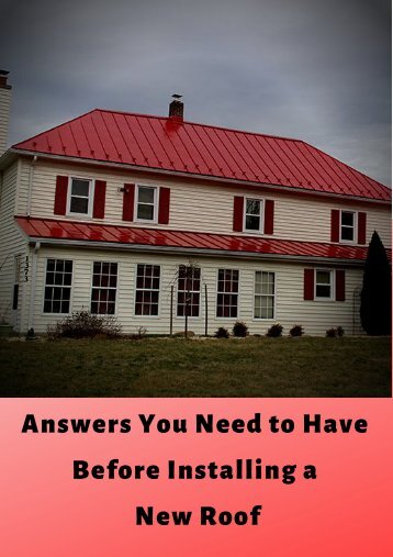 What to do Before Buying or Selling a Metal Roof