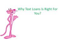 Are Text Loans Becoming A Way Of Life?