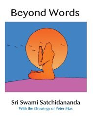 Beyond-Words by Sri Swami Satchidananda