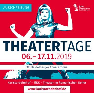 HEIDELBERGER THEATERTAGE 2019 - AUSSCHREIBUNG