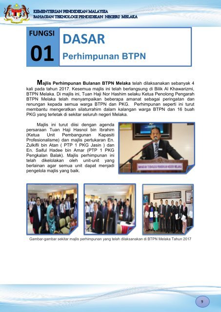 LAPORAN TAHUNAN BTPN MELAKA 2017