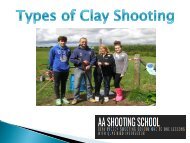 Learn Different Types of Clay Shooting from Professional Shooting Instructor 