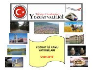 WEB SAYFASI-Ocak  2019 -İL KAMU YATIRIMLARI