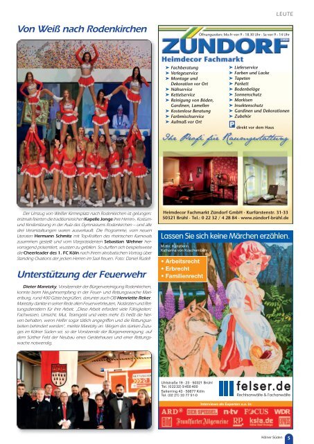 Kölner Süden Magazin Januar 2019