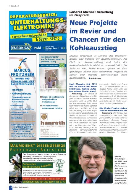 Brühler Markt Magazin Januar 2019