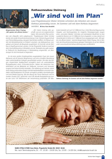 Brühler Markt Magazin Januar 2019