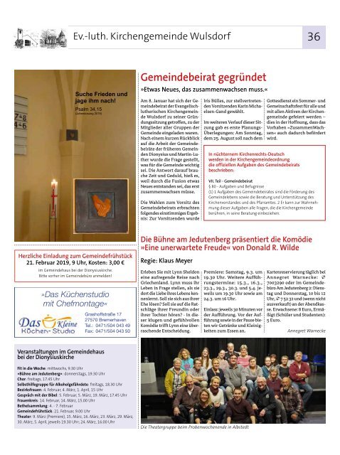 Auf Kurs, Ausgabe Februar 2019